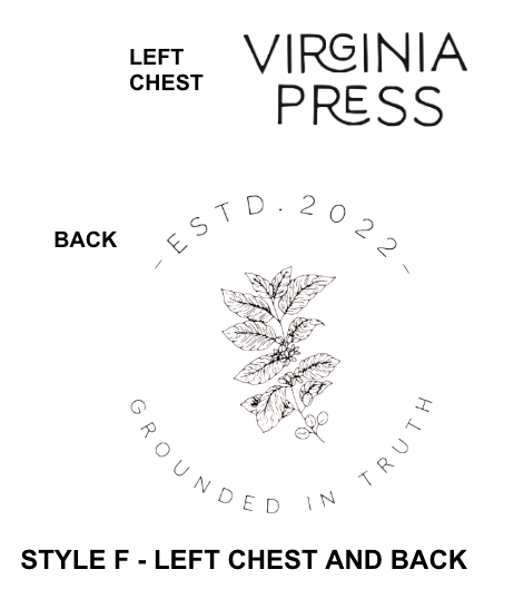 Virginia Press T-Shirt ~ Style F