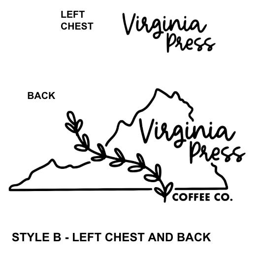 Virginia Press T-Shirt ~ Style B